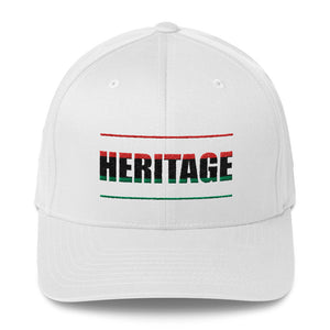 Heritage "RED,BLACK and GREEN" Fitted Baseball Cap