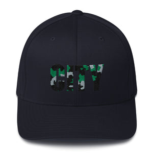 UP "CITY" Camo Fitted Baseball Cap