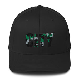 UP "CITY" Camo Fitted Baseball Cap