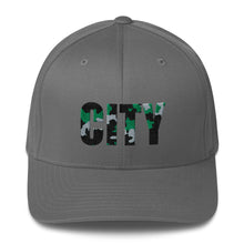 Load image into Gallery viewer, UP &quot;CITY&quot; Camo Fitted Baseball Cap