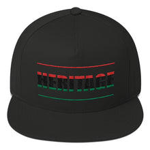 Load image into Gallery viewer, Heritage &quot; RED,BLACK and GREEN&quot; Flat Bill Cap