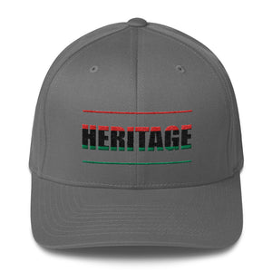 Heritage "RED,BLACK and GREEN" Fitted Baseball Cap