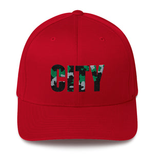 UP "CITY" Camo Fitted Baseball Cap
