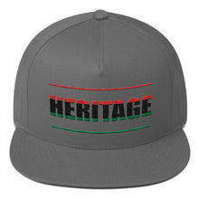 Load image into Gallery viewer, Heritage &quot; RED,BLACK and GREEN&quot; Flat Bill Cap