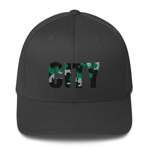 UP "CITY" Camo Fitted Baseball Cap