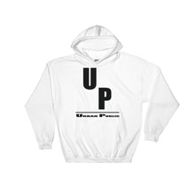 Load image into Gallery viewer, Urban Public “Vertical Logo with Line” Hooded Sweatshirt